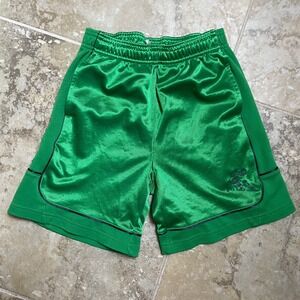 AND1 Basketball Shorts Athletic Gym Activewear Green S 6/7